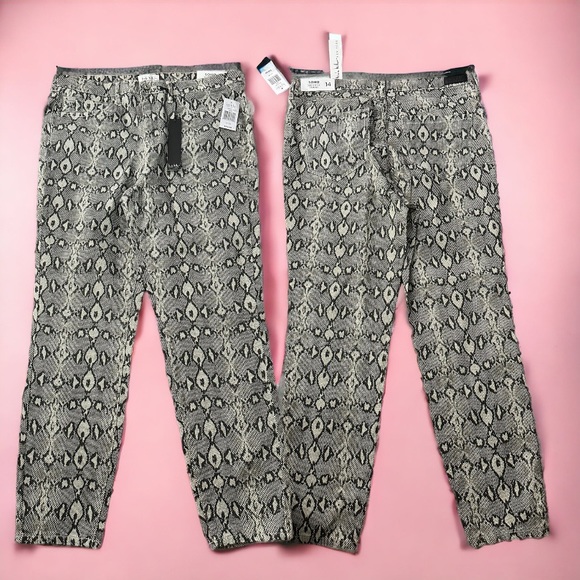 NICOLE MILLER: Soho High-Rise Skinny Jeans in Snake Print 🐍 - Picture 4 of 9